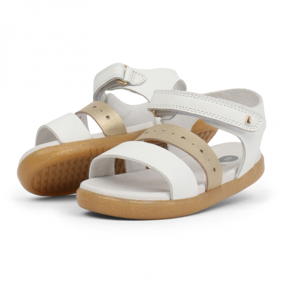<b>iWalk (No: 23-26)</b><i> Trinity Sandal White & Misty Gold</i>