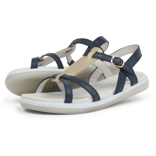 <b>Kid+ (Νο:27-33)</b><i> Pixie Sandal Navy & Misty Gold</i>