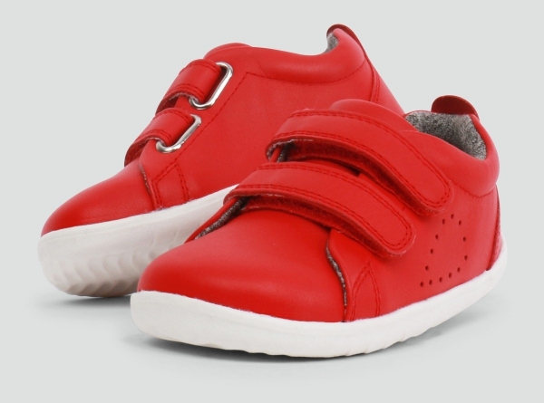 Bobux: Step up Grass Court Casual Shoe Red