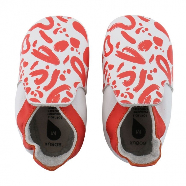 <b>Soft Sole (3-21 μηνών)</b><i> Tangerine & White Abstract</i>