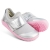 Bobux: iWalk (No: 23-26) Dimension II Silver Metallic & Candy